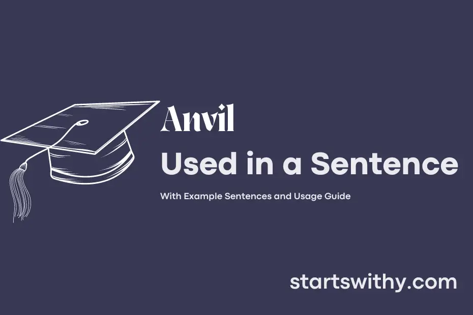sentence with Anvil