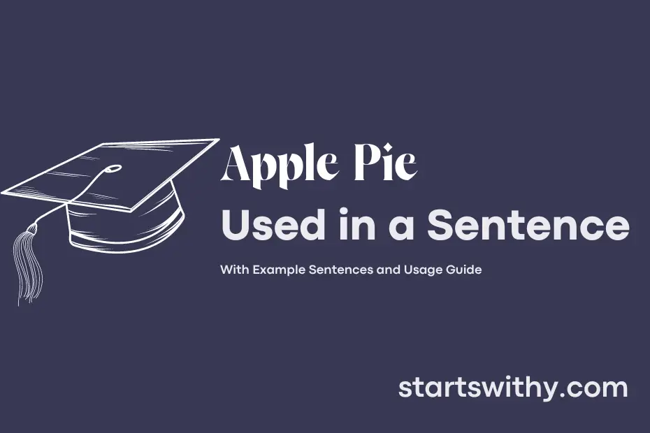 sentence with Apple Pie