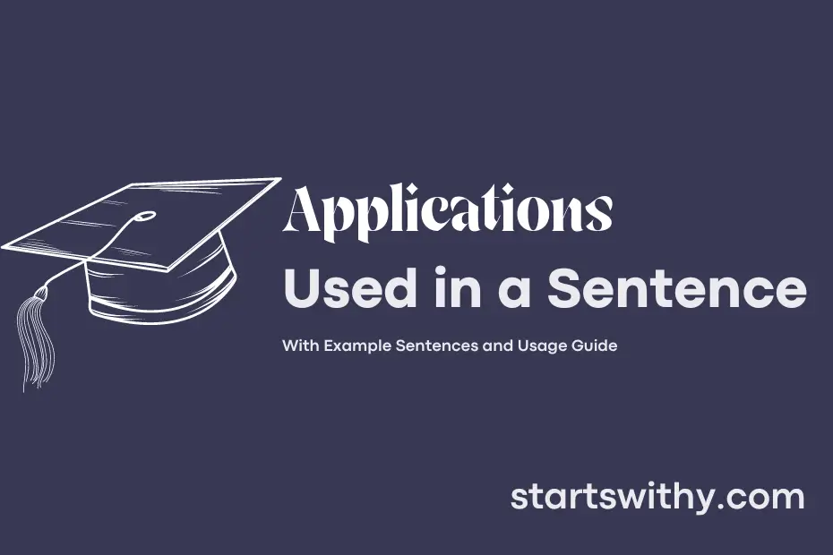 sentence with Applications