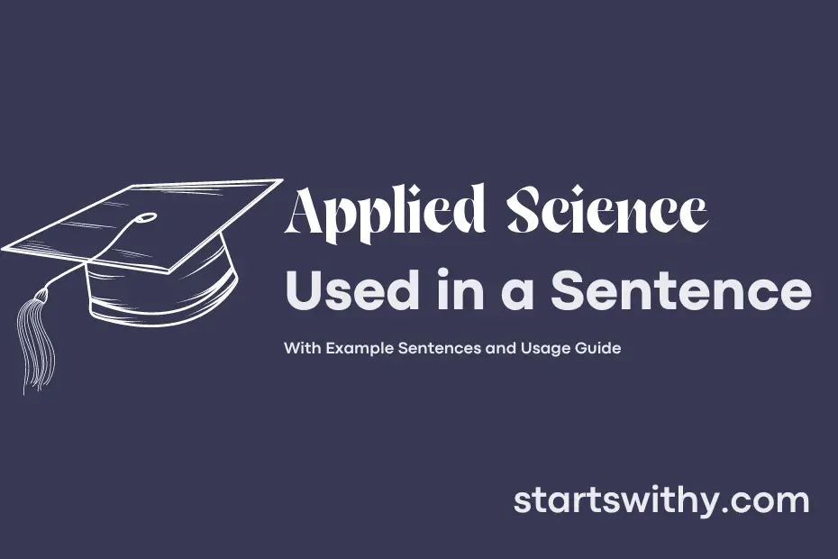 sentence with Applied Science