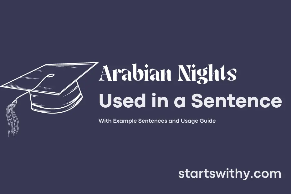 sentence with Arabian Nights