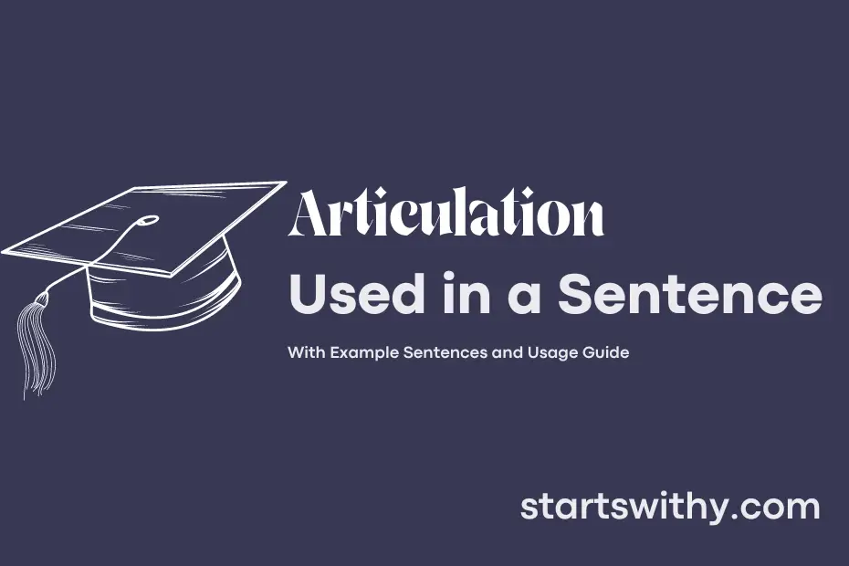 sentence with Articulation