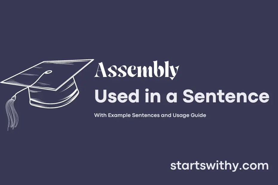 sentence with Assembly