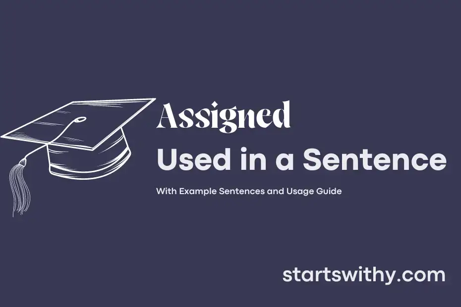 sentence with Assigned