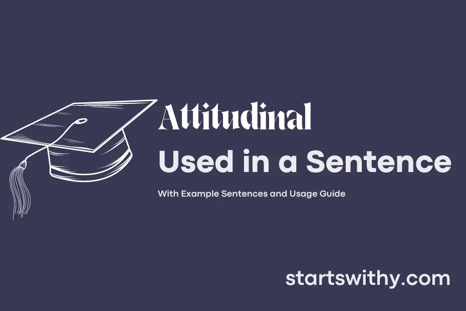 sentence with Attitudinal