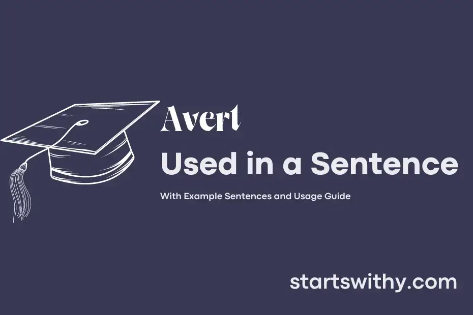 sentence with Avert