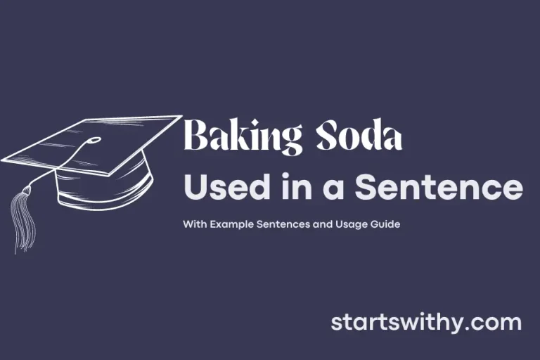 BAKING SODA in a Sentence Examples 21 Ways to Use Baking Soda