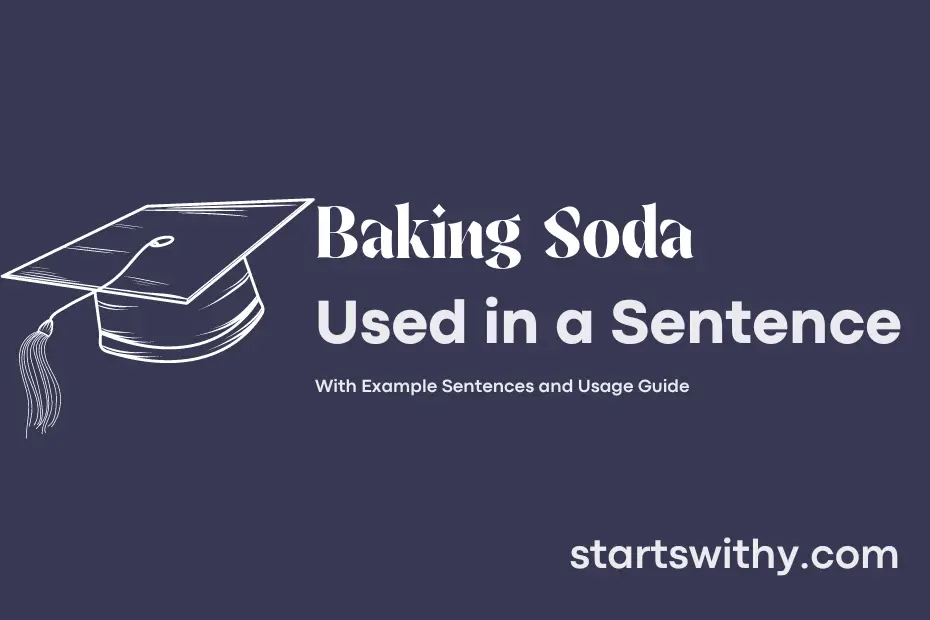 sentence with Baking Soda
