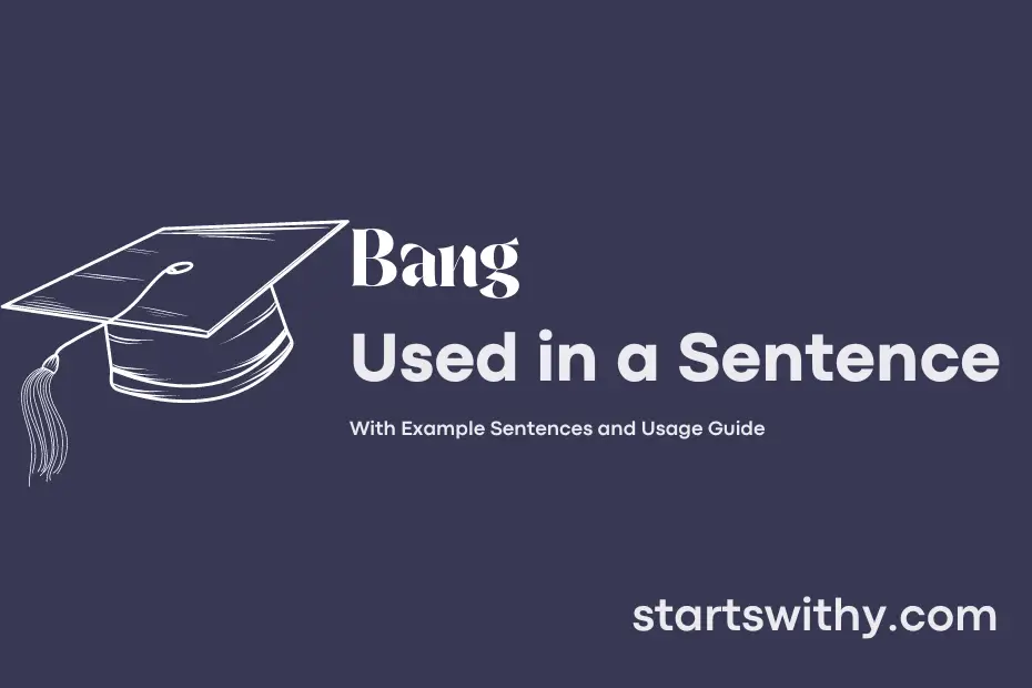 sentence with Bang