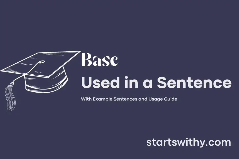 sentence with Base