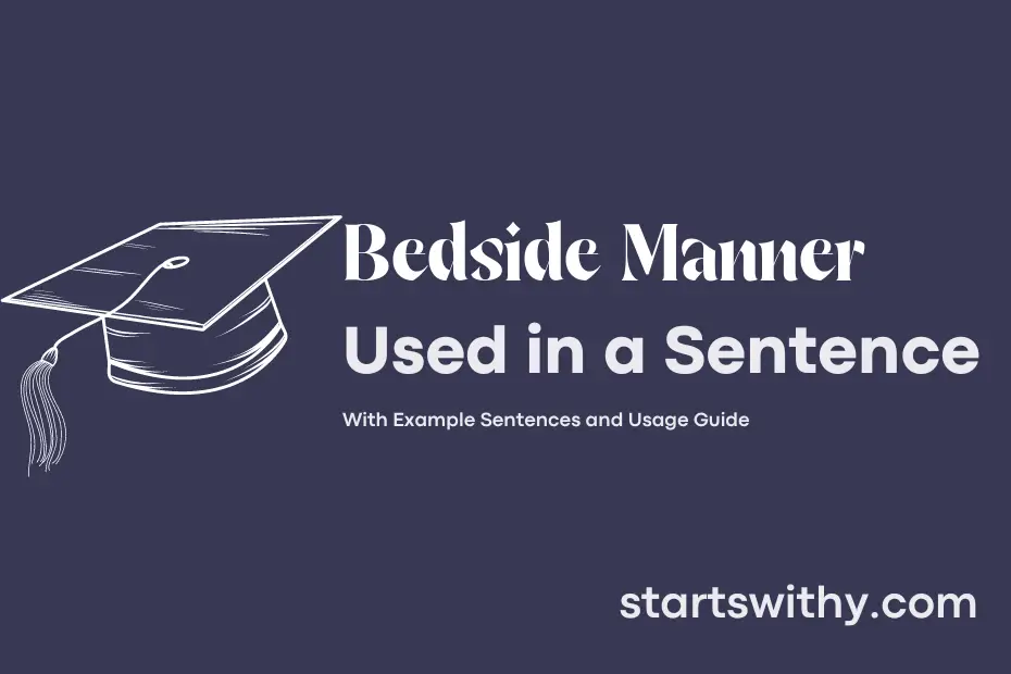 sentence with Bedside Manner