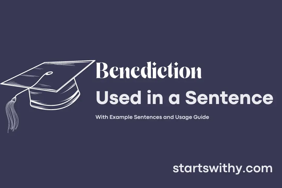 sentence with Benediction