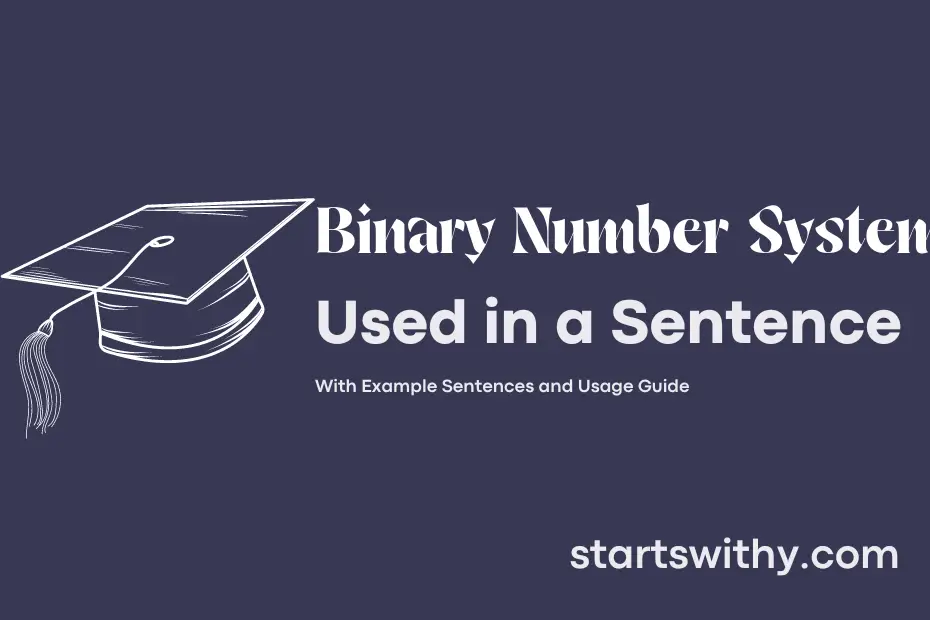sentence with Binary Number System