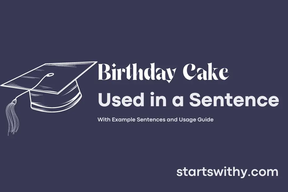 sentence with Birthday Cake