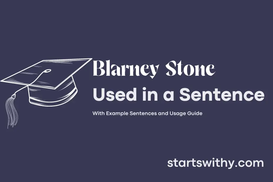 sentence with Blarney Stone