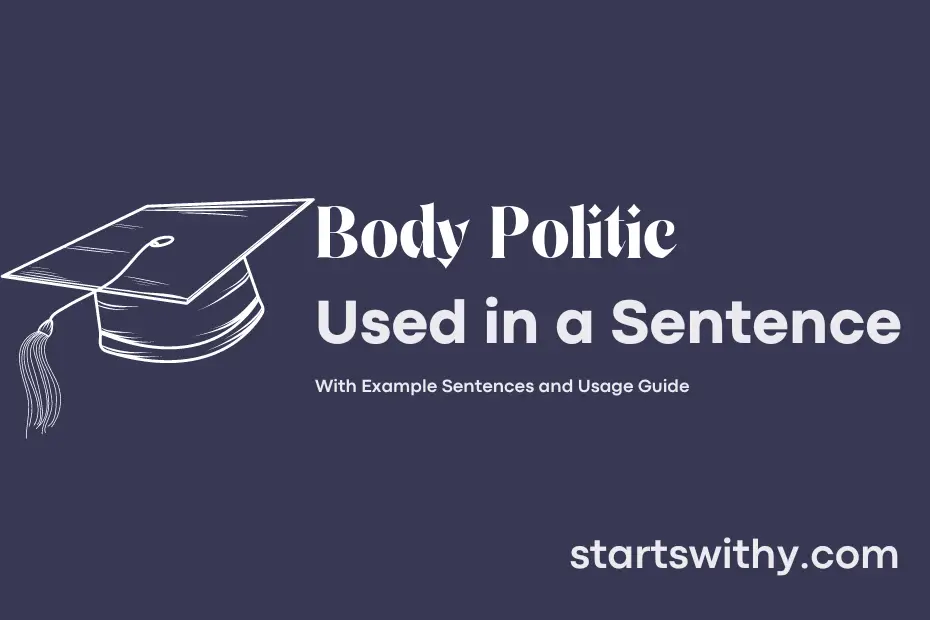 sentence with Body Politic
