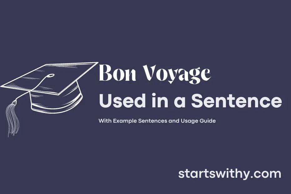 sentence with Bon Voyage