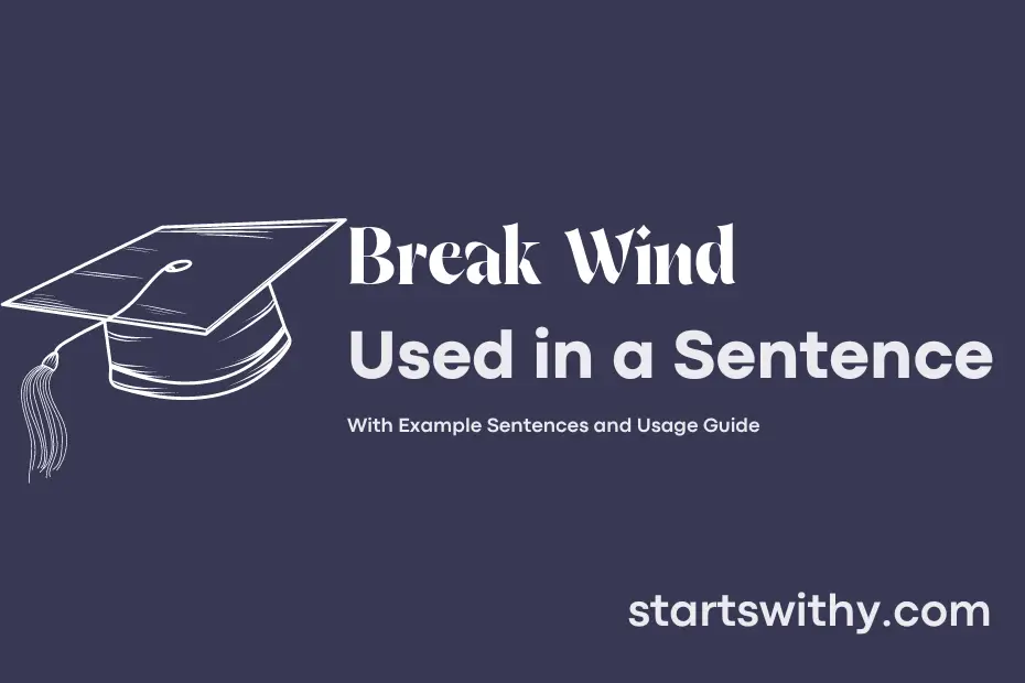 sentence with Break Wind