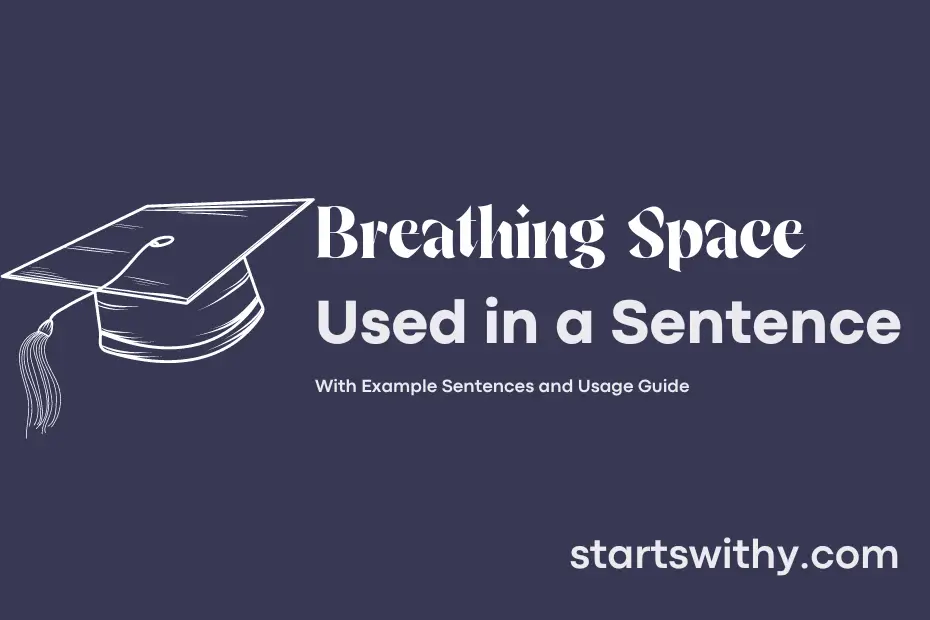 sentence with Breathing Space