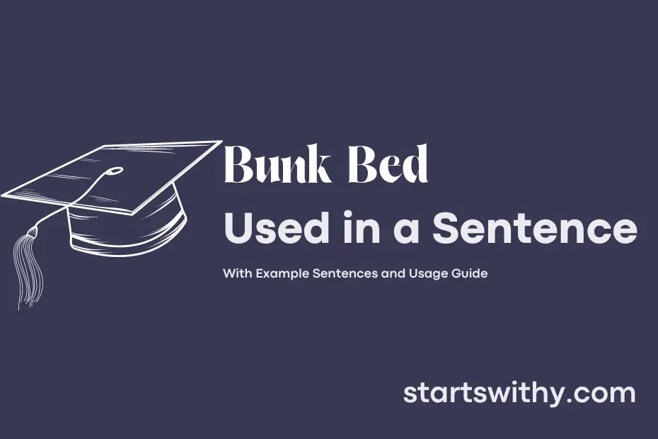 sentence with Bunk Bed