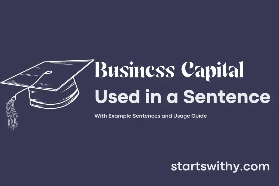 sentence with Business Capital