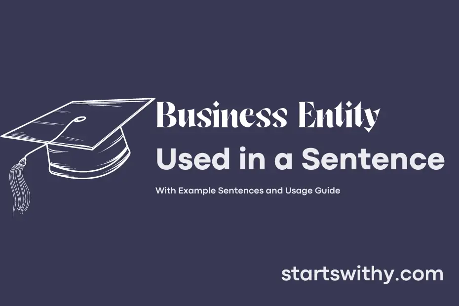 sentence with Business Entity