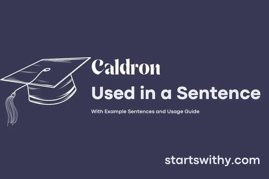 sentence with Caldron