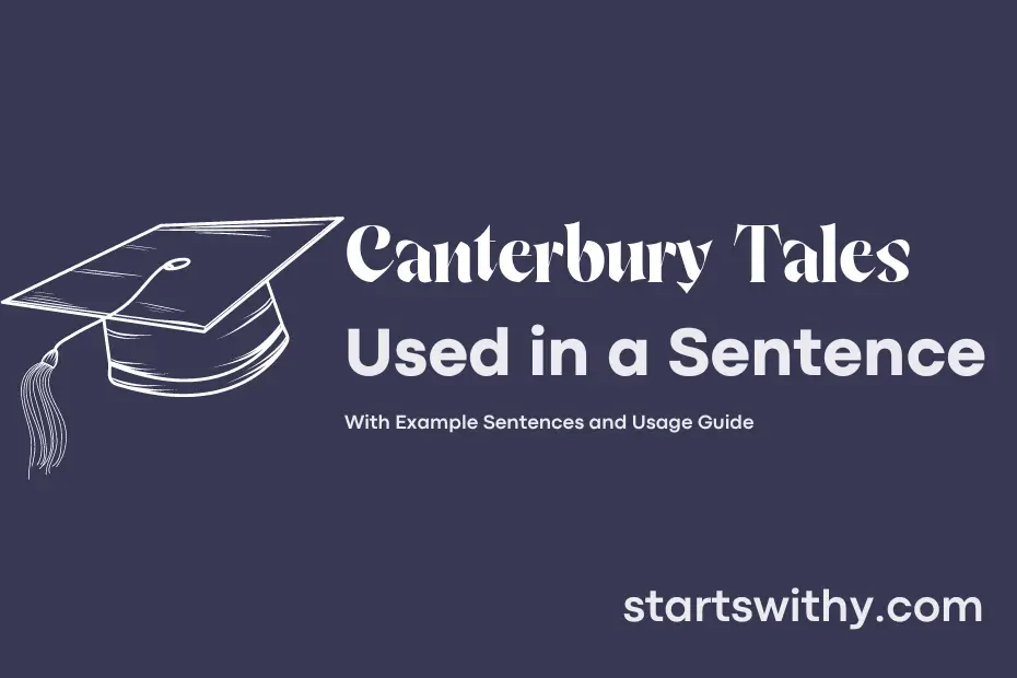 sentence with Canterbury Tales