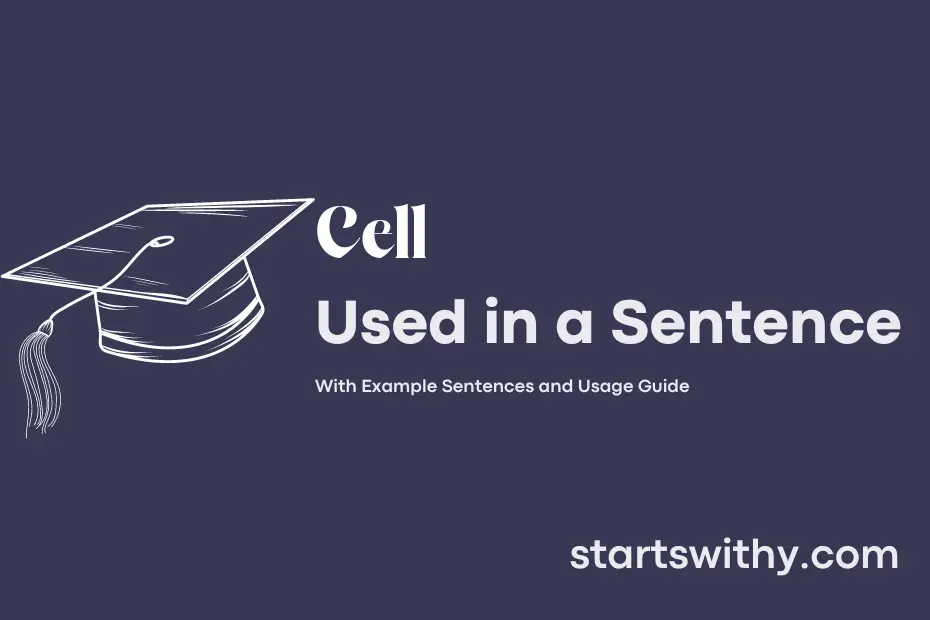sentence with Cell