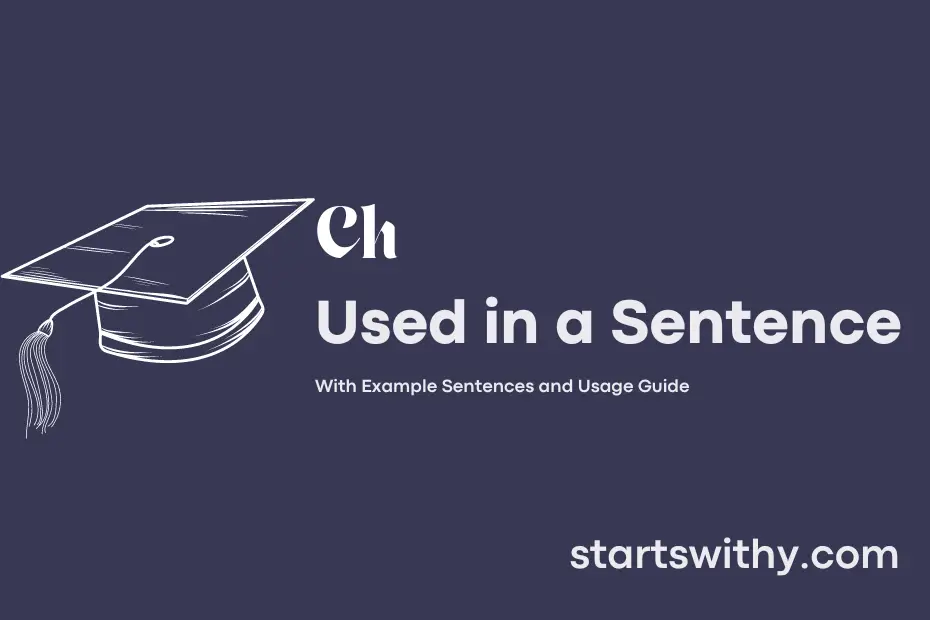 sentence with Ch