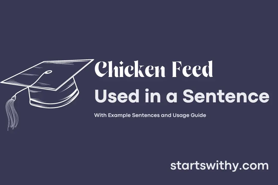 sentence with Chicken Feed