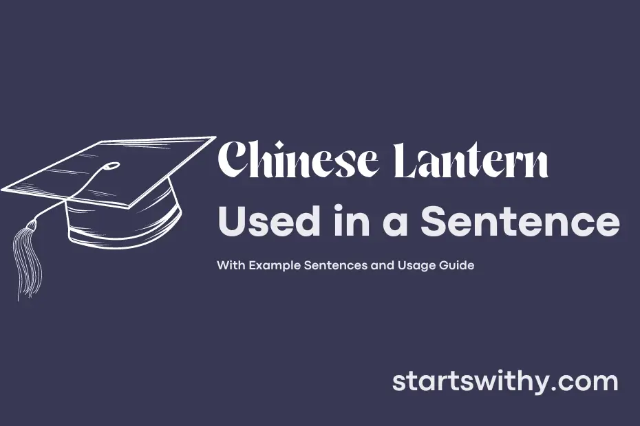 sentence with Chinese Lantern