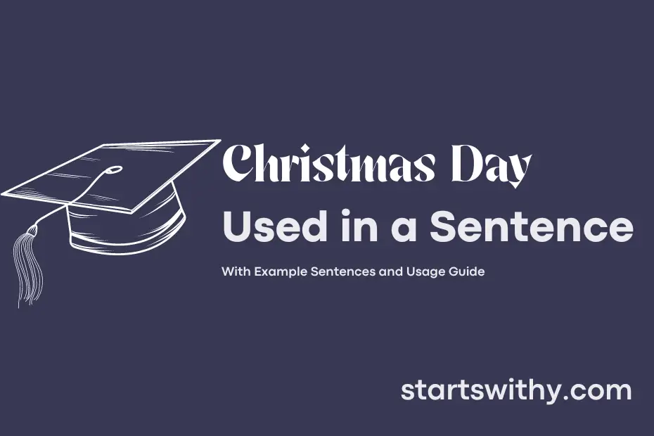sentence with Christmas Day