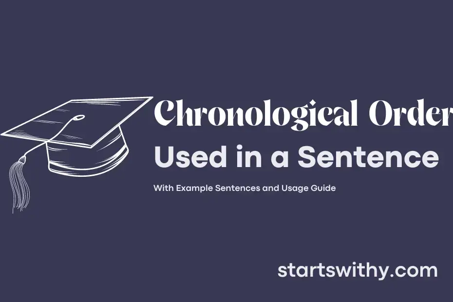 sentence with Chronological Order