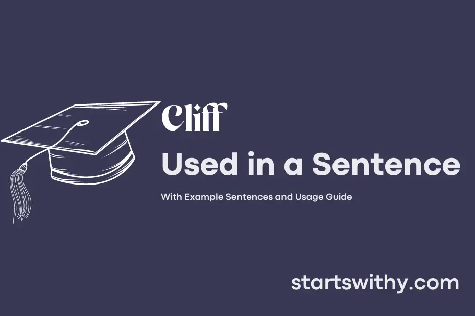 sentence with Cliff
