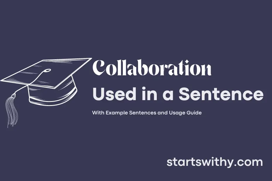 sentence with Collaboration