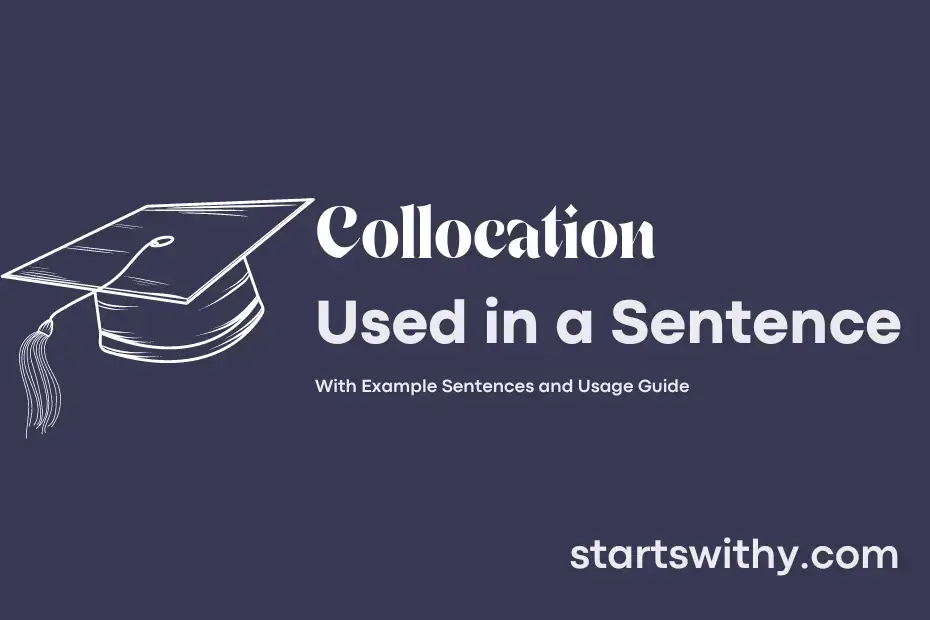 sentence with Collocation