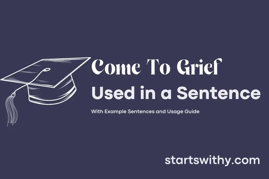 sentence with Come To Grief