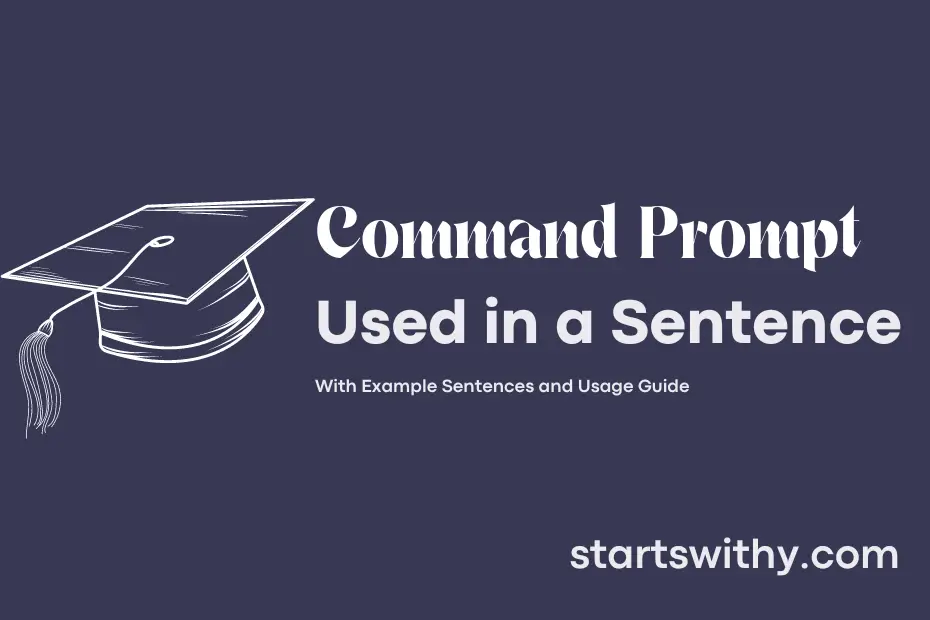 sentence with Command Prompt