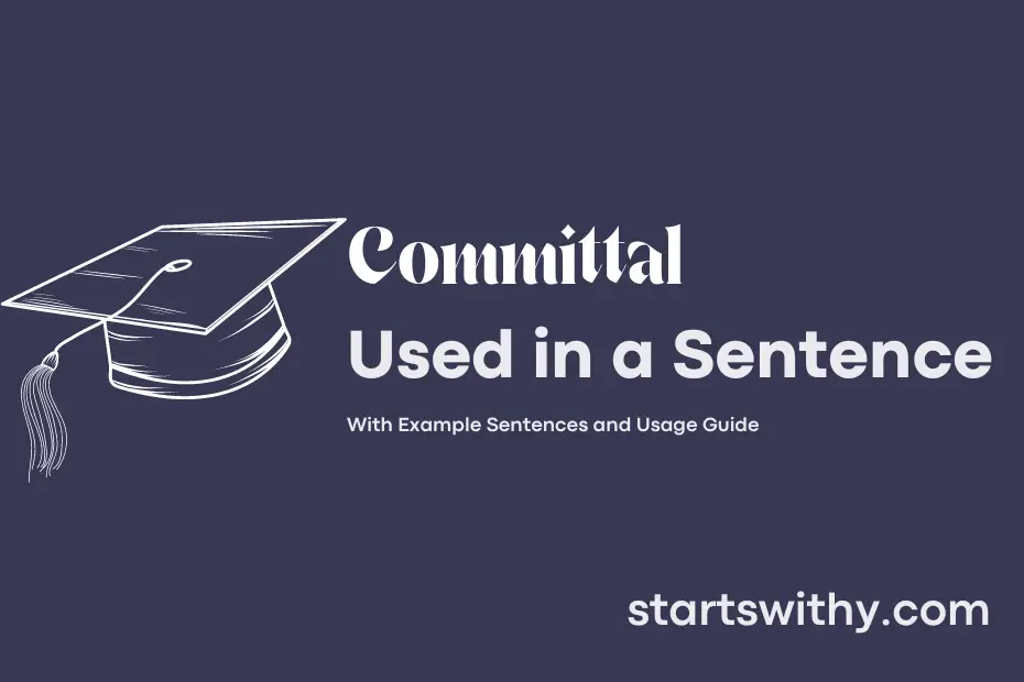 sentence with Committal