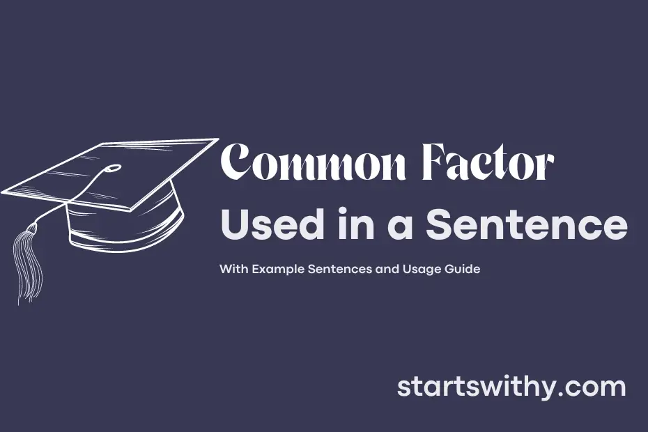 sentence with Common Factor