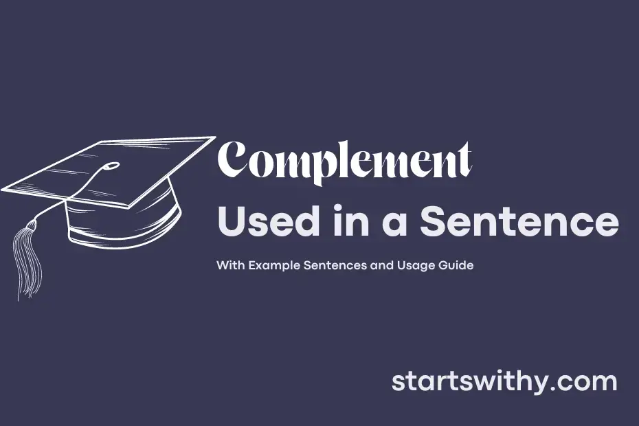 sentence with Complement