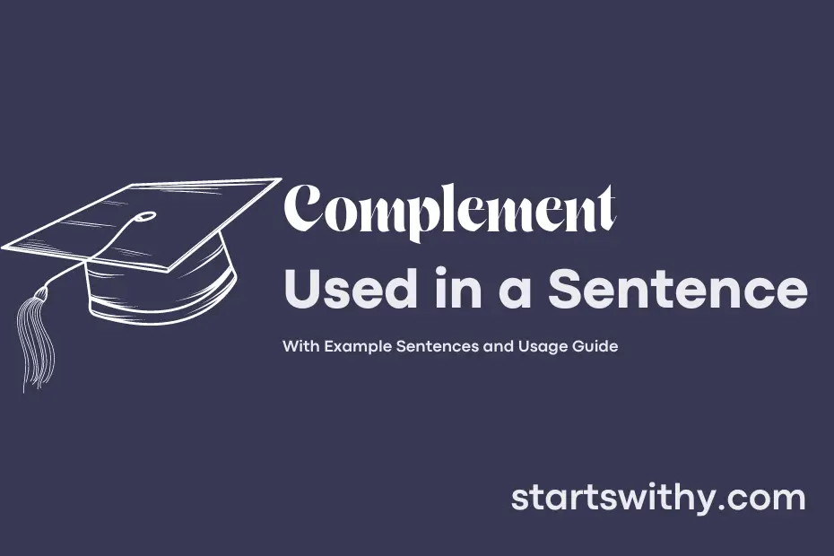 sentence with Complement