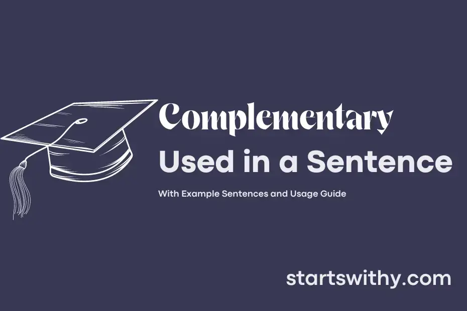 sentence with Complementary