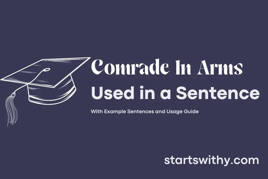 sentence with Comrade In Arms