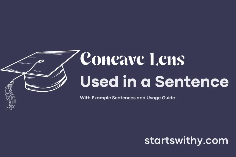 sentence with Concave Lens