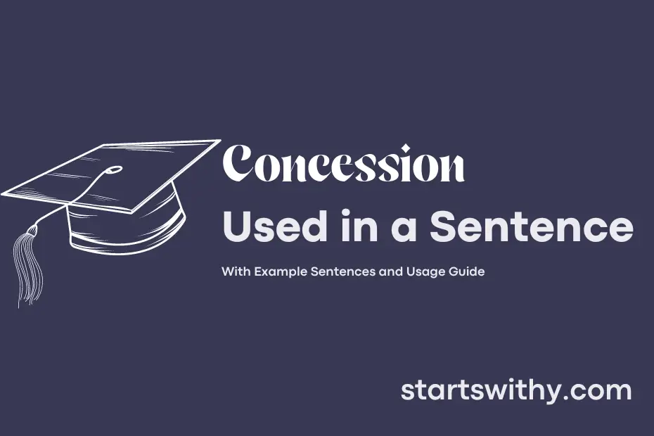 sentence with Concession
