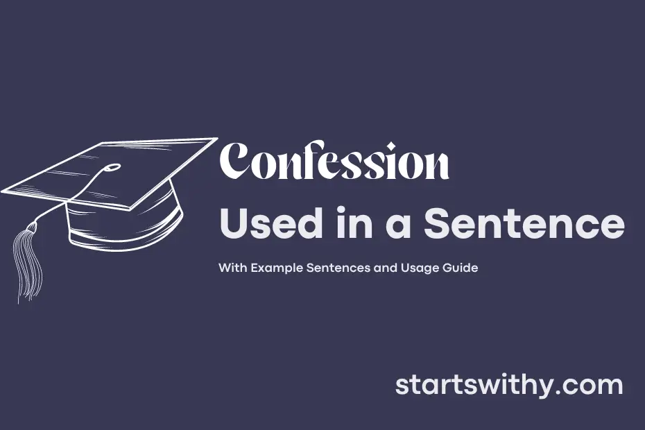 sentence with Confession