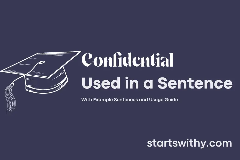 sentence with Confidential