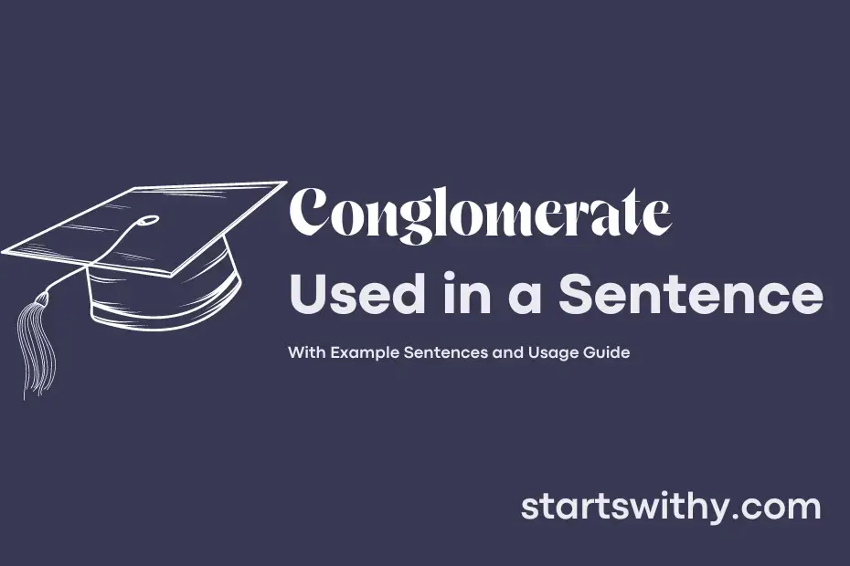 sentence with Conglomerate